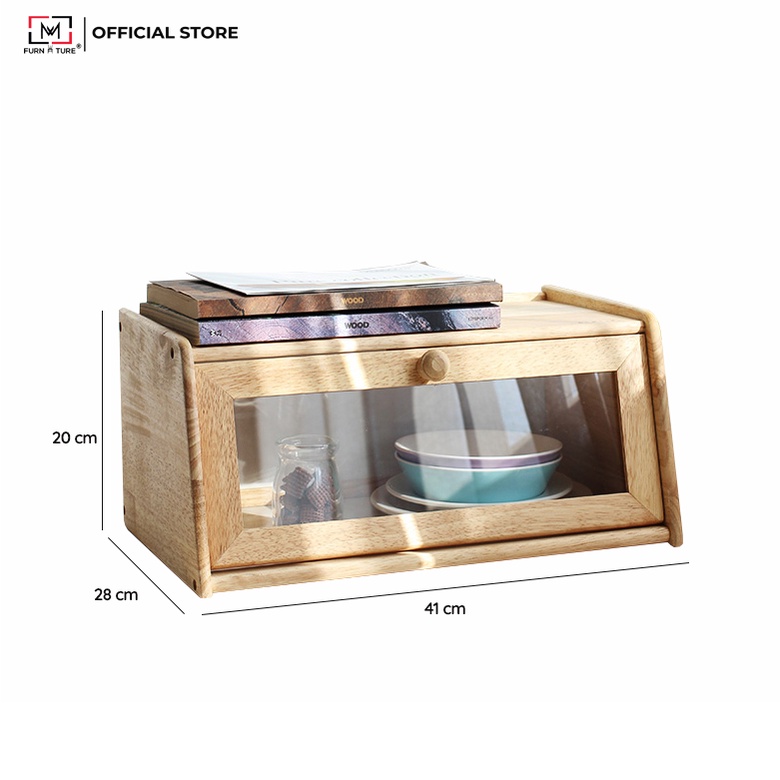 Tủ đựng gia vị vật dụng nhà bếp gỗ hàn quốc - Bread case thương hiệu MW FURNITURE