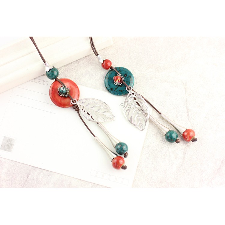 Vòng cổ cổ trang gốm trang sức nữ nam thiết kế sáng tạo đẹp thời trang