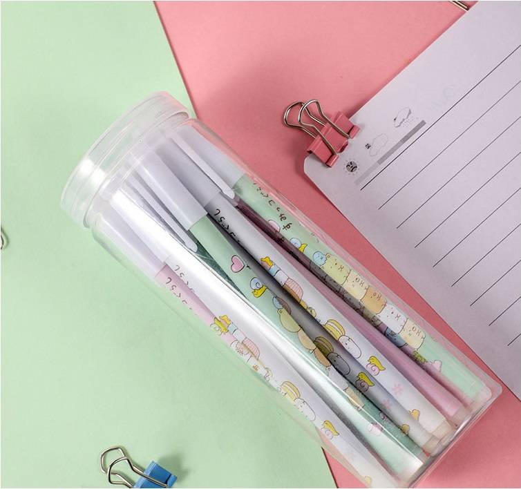 BÚT BI MA THUẬT , VIẾT XONG XÓA ĐƯỢC 3Pcs/Set Cute SUMIKKO GURASHI Gel Pen Erasable Pen Kawaii animal Neutral Pen 0.5mm Black Blue Ink Pen For Kids Gifts School Office Stationery Supplies