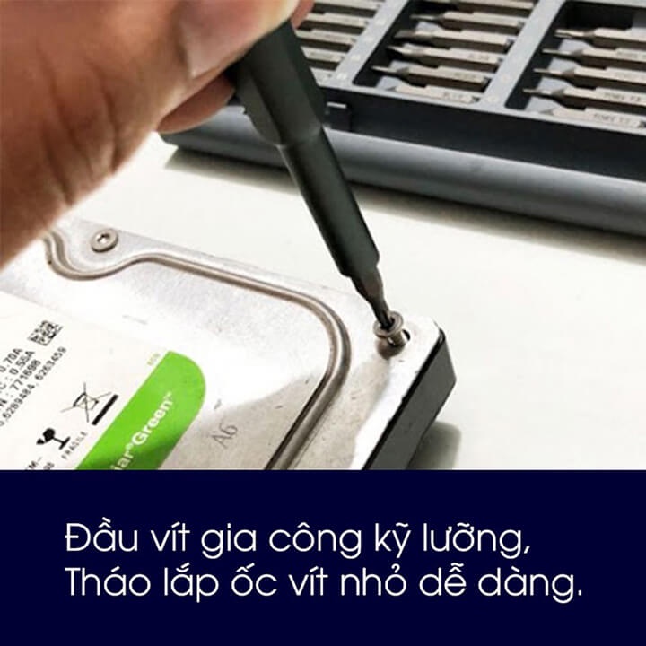 Bộ tua vít đa năng mini 24 đầu bỏ túi chất liệu thép cao cấp sửa chữa điện thoại, máy móc, điện tử cỡ nhỏ