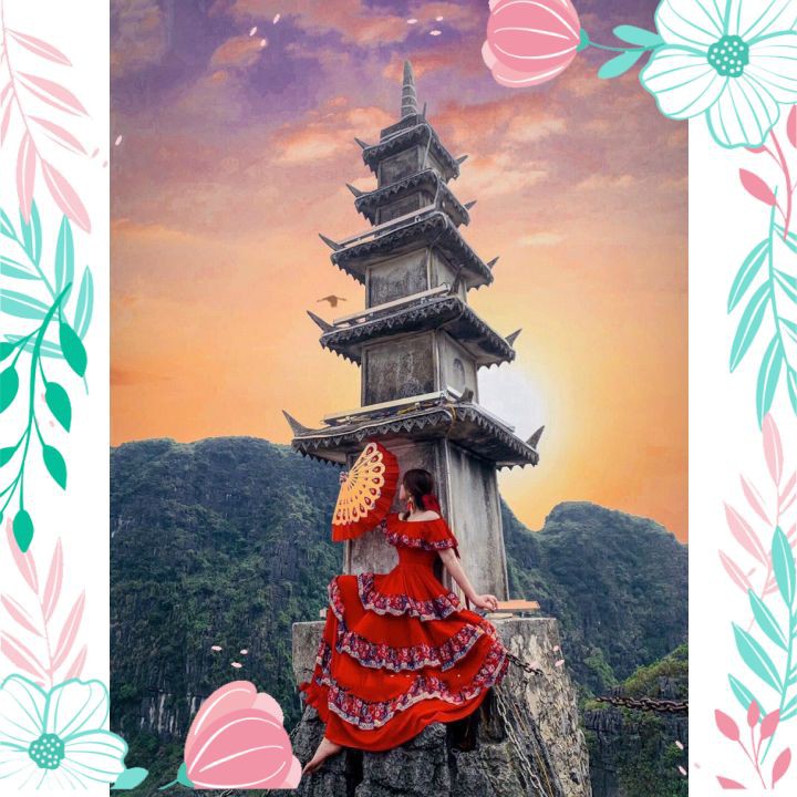 Váy Đầm Maxi Đi Biển Bệt Vai Phối Viền Hoa Cao Cấp Đầm Maxi Sống Ảo Cho Nàng | BigBuy360 - bigbuy360.vn