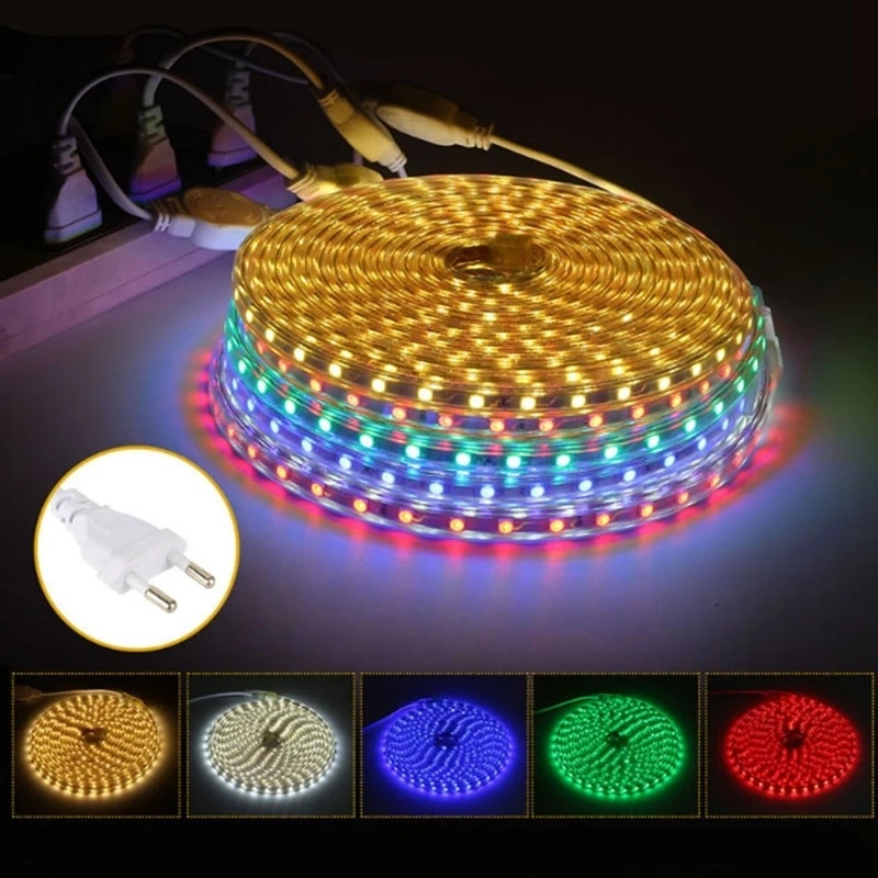 Dây Đèn Led Ip67 Chống Nước 1m Với Đầu Cắm Eu / 3014 Smd