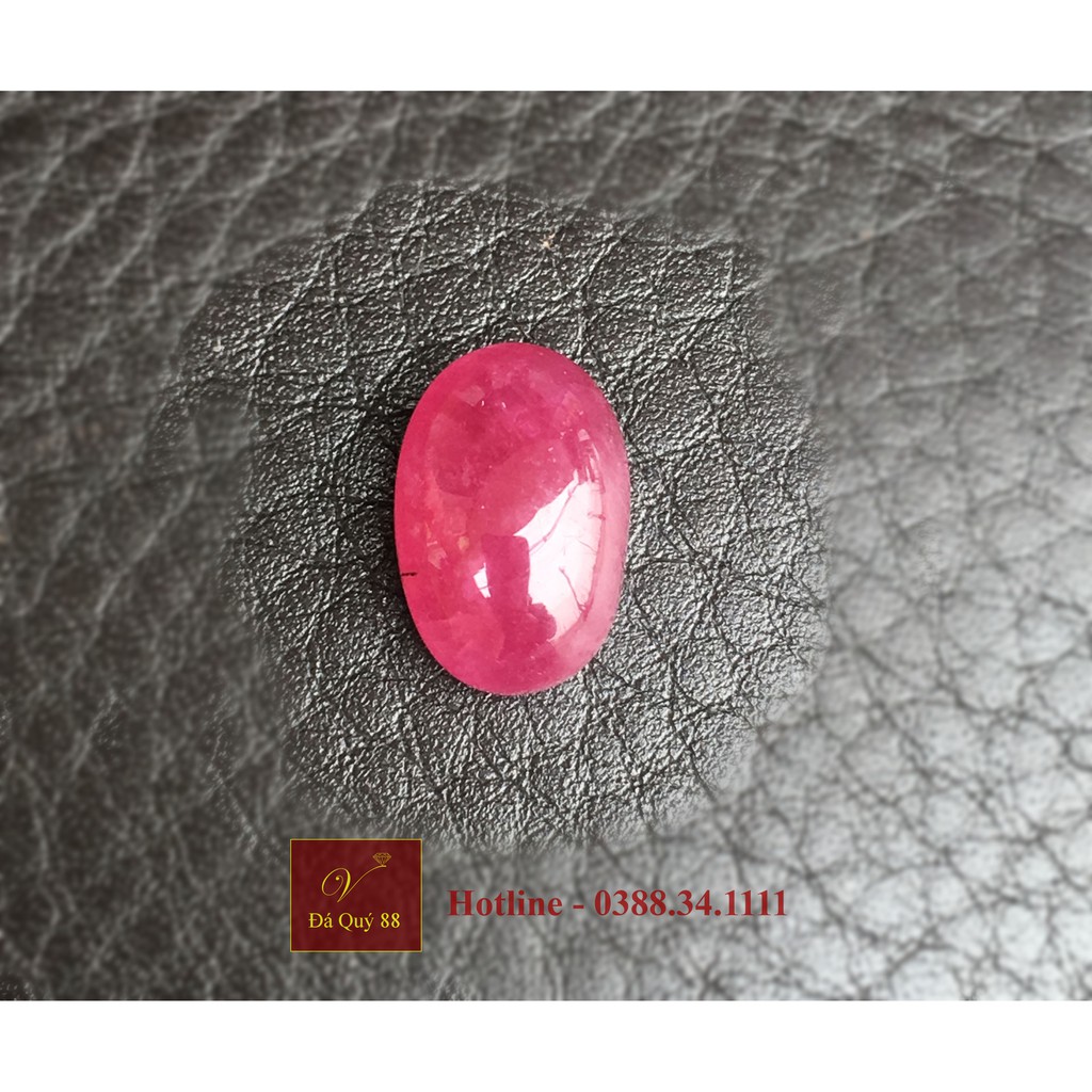Viên Đá Ruby Tự Nhiên Yên Bái size 8,8ct Làm Mặt Nhẫn, Mặt Dây Chuyền Nam