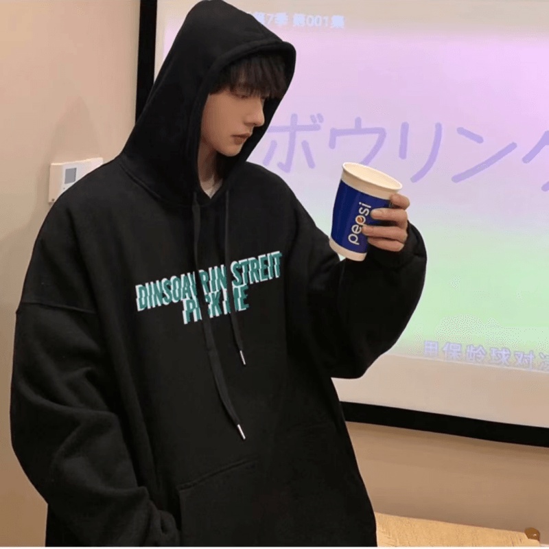 Áo hoodie In Chữ Thời Trang Hàn Quốc Chất Lượng Cao Size M-5XL