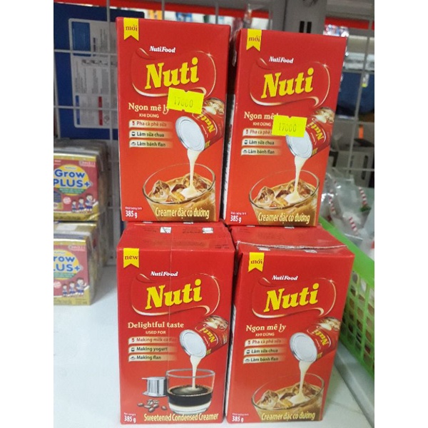Sữa đặc có đường Nuti hộp 385g