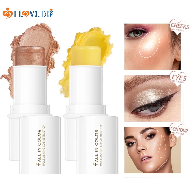 Thỏi Kem Bắt Sáng/Tạo Khối/Má Hồng 3 Trong 1 Dưỡng Ẩm Chống Thấm Nước