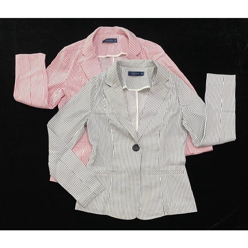 Áo vest trắng sọc đen/đỏ Ninomaxx cao cấp - Thanh lý vnxk
