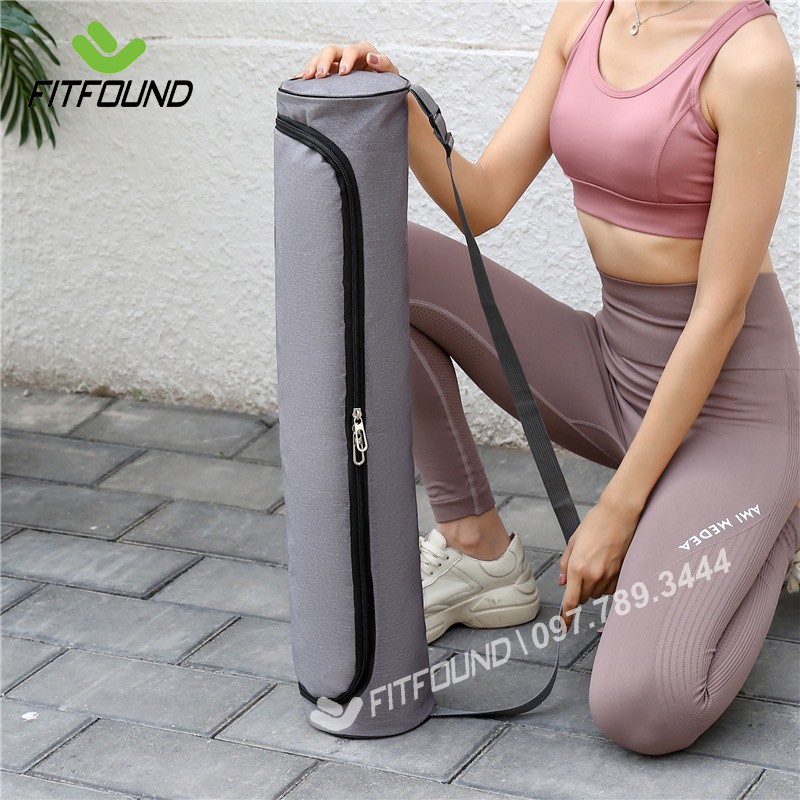 Túi Đựng Thảm Tập Yoga Độ Dày 6 - 8mm Khóa Kéo Chống Nước Siêu Bền Chống Nước Tập Thể Dục Tại Nhà