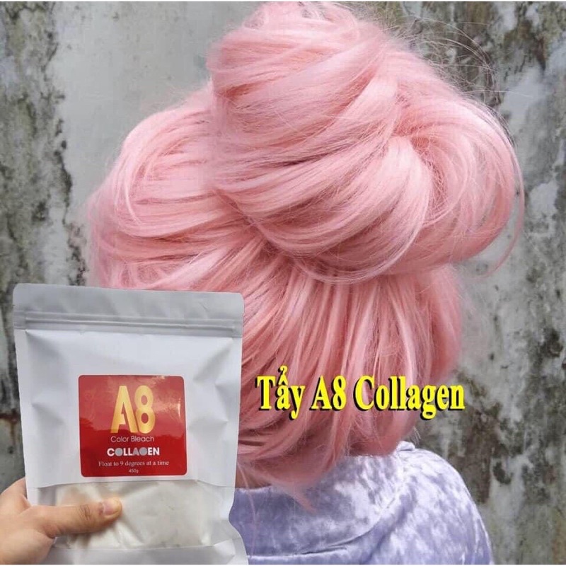 Bột Tẩy Tóc colagen A8 - Tẩy Êm Không Xót - Không Xơ Tóc - Lên Tông Nhanh