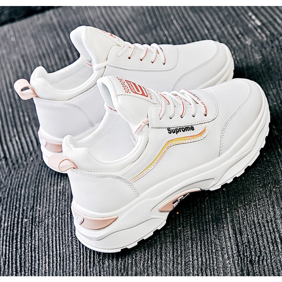 Giày Sneaker Sục Đế độn Thể Thao Suprome - GOLDSNEAKER GT0708