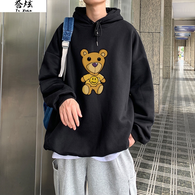 Hoodie Unisex Chùm Đầu Form Rộng In Hình Gấu Drew 2s Clothing, Áo Nỉ Hoddie Nam Nữ Chất Nỉ Bông Giá Rẻ TV5027