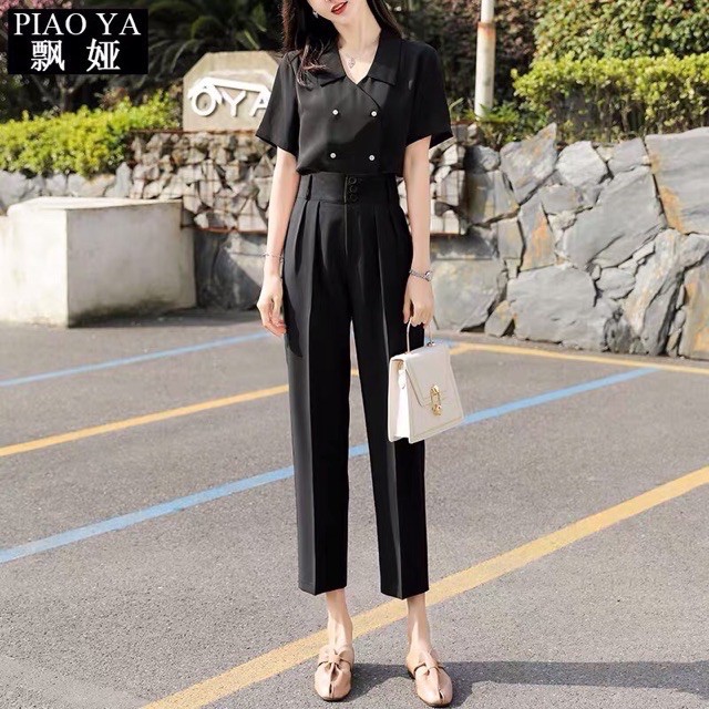 Quần baggy cạp bản to 3khuy