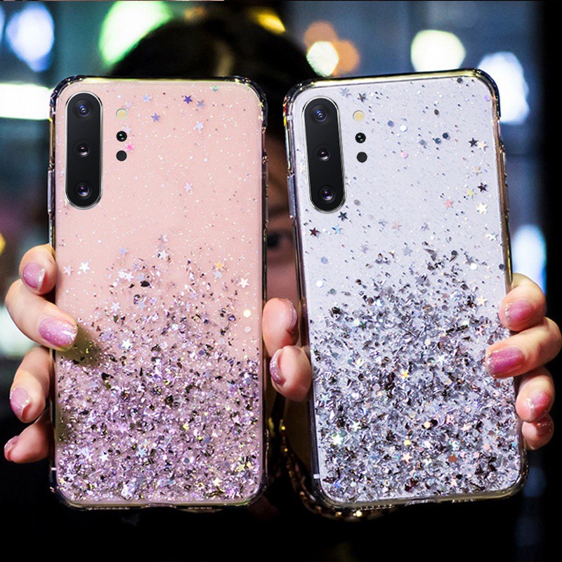 Ốp Lưng Kim Tuyến Trong Cho Điện Thoại Samsung Galayx A50 S50S A30S A20 A30 A10 A20S A10S Note 9 8 S9 S8 Plus