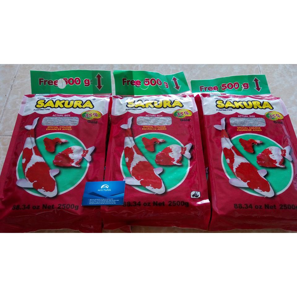  Thức ăn cá Koi cá chép SAKURA GOLD 35% 2.5kg