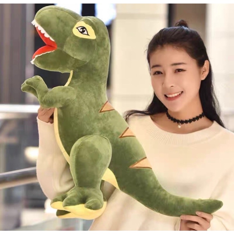 KHỦNG LONG NGỒi ảnh thật ,Lông Nhung Mềm Mịn,Gòn Trắng,Hàng Có Sẵn MỚI