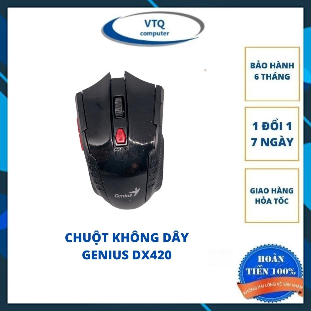 Chuột không dây GENIUS DX420 thiết kế nhỏ gọn tặng kèm pin TC BEST hàng chính hãng