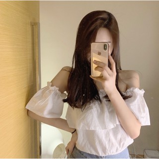 Áo Quây Croptop Trễ Vai