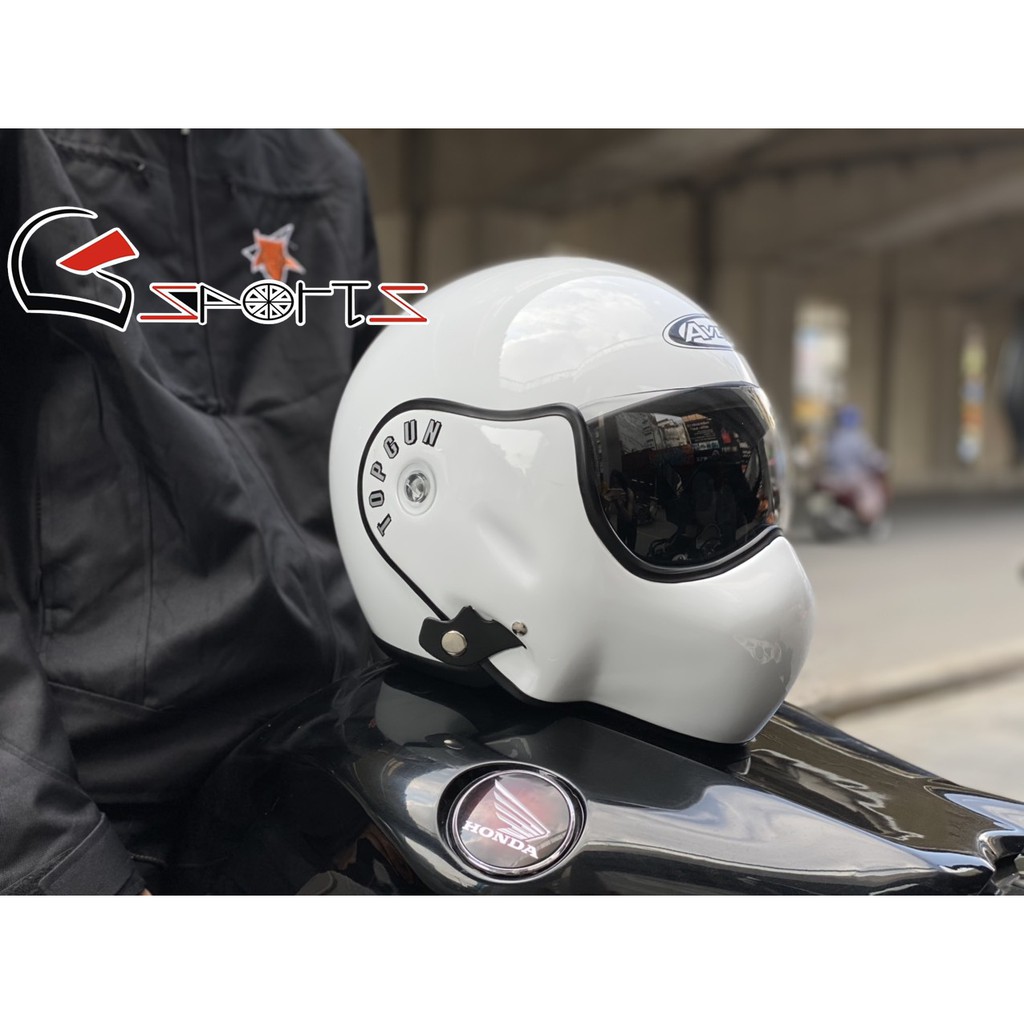 Mũ bảo hiểm fullface lật hàm TOPGUN - AVEX TOPGUN chính hãng tại Việt Nam, được tặng kèm 02 ốc