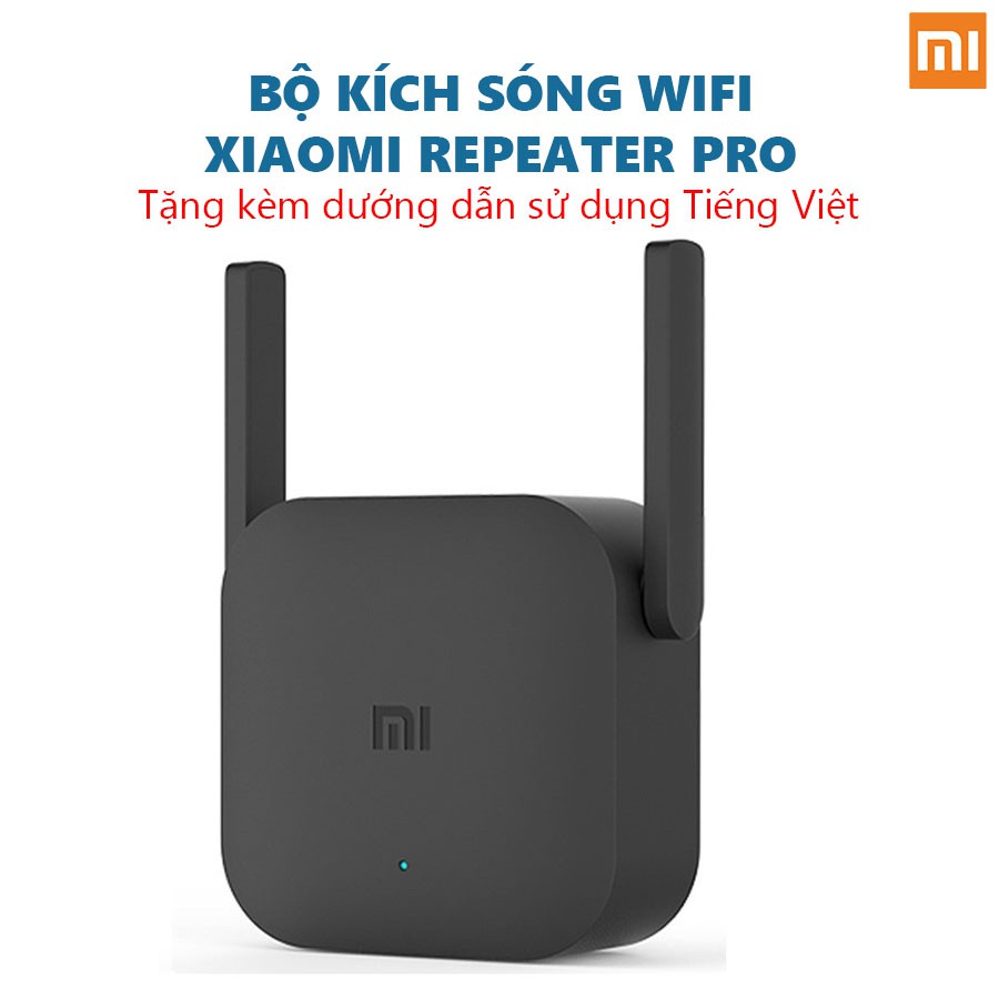 Thiết bị kích sóng Xiaomi Wifi Repeater Pro 2 râu băng thông 300mbps BH 6 tháng TGDT