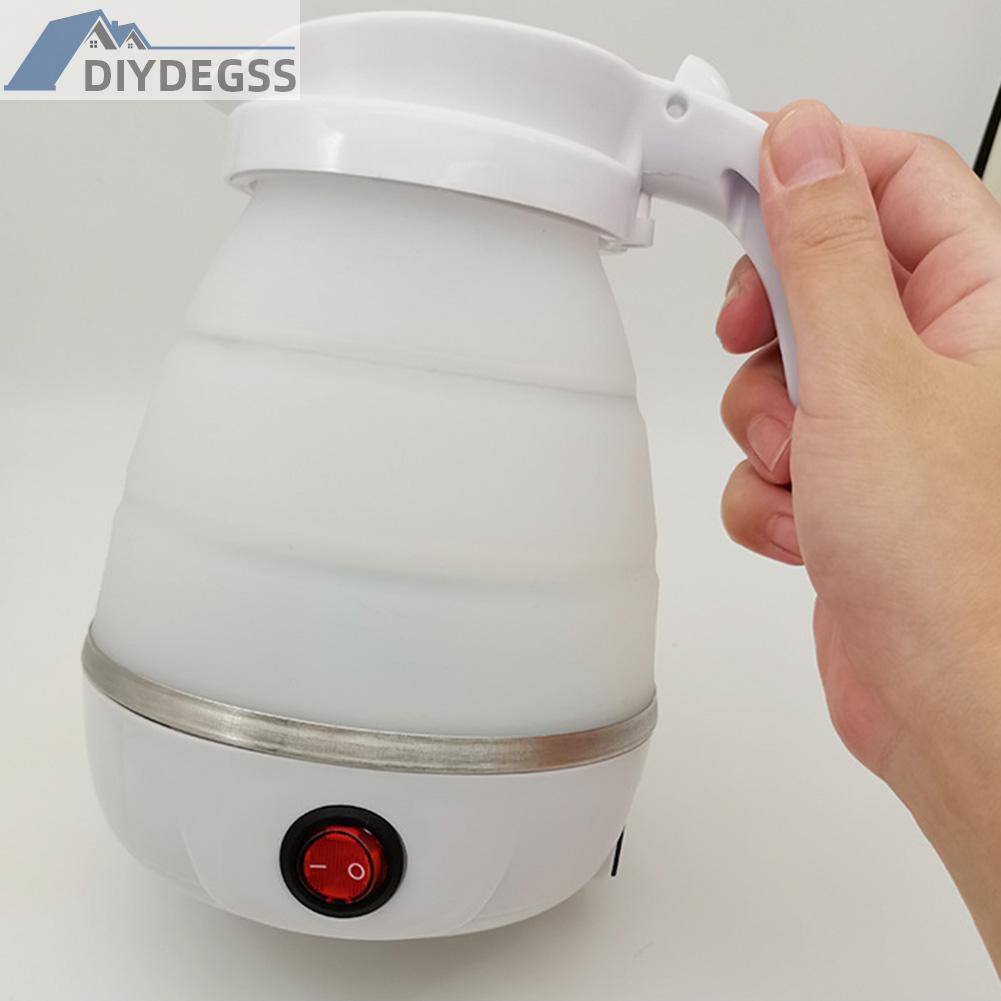 Diydegss2 600W Silicone Boiler Water Pot Foldable Electric Kettle for Travel Home