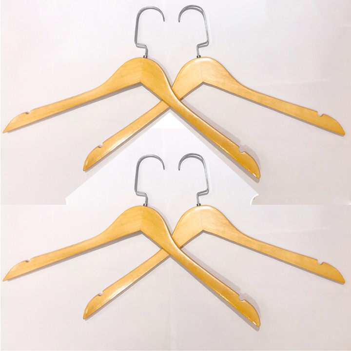Bộ 50 Móc Treo Quần Áo KTN Vàng Đầu Móc Dẹp 44.5cm