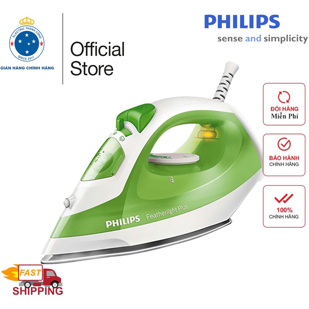 Bàn ủi hơi nước Philips GC1426 Xanh lá