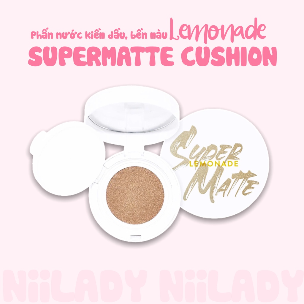 Phấn nước kiềm dầu Lemonade Supermatte Cushion