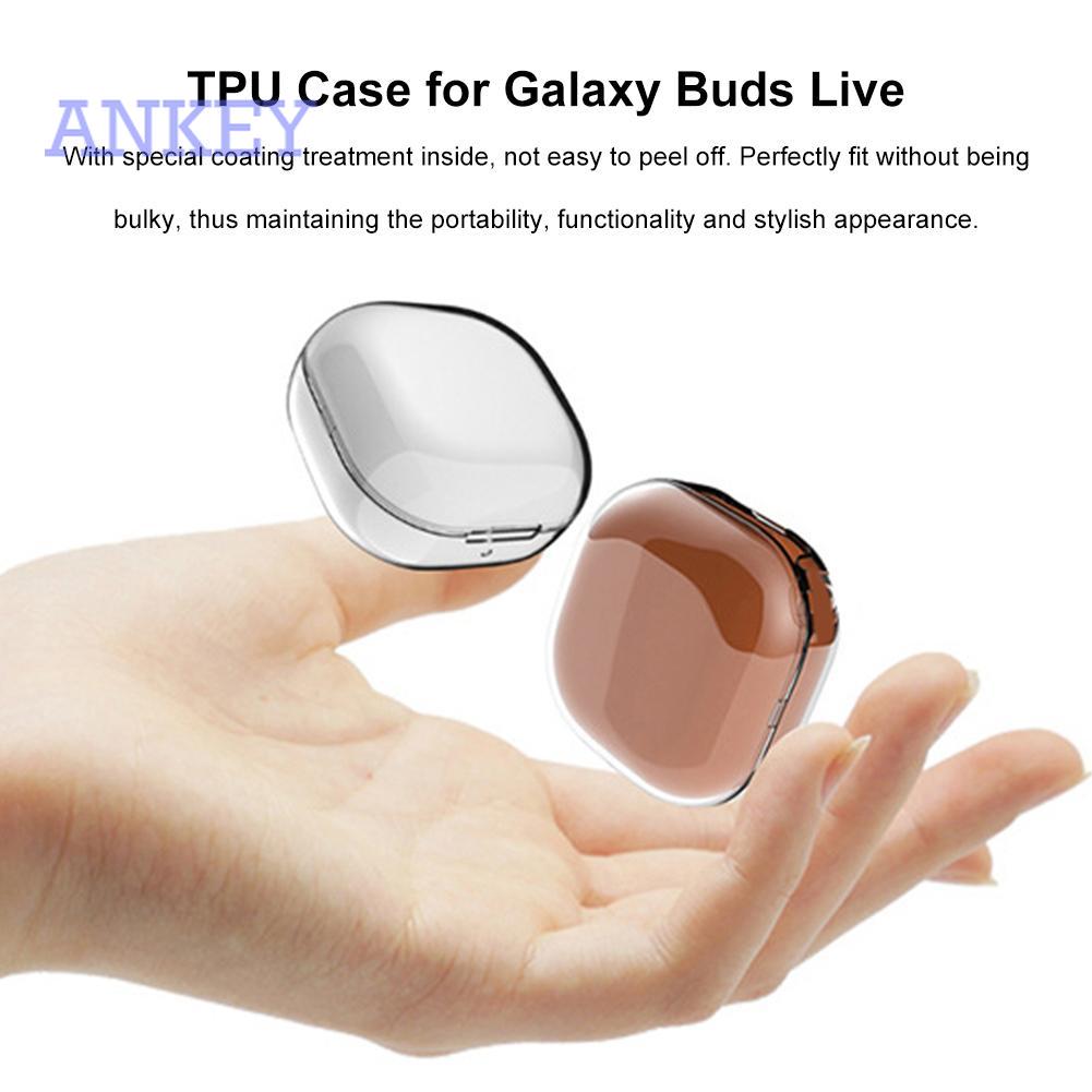 Samsung Galaxy Buds Live / Buds Pro / Buds2 Ốp hộp đựng tai nghe Bluetooth TPU mềm trong suốt chống rơi dành cho