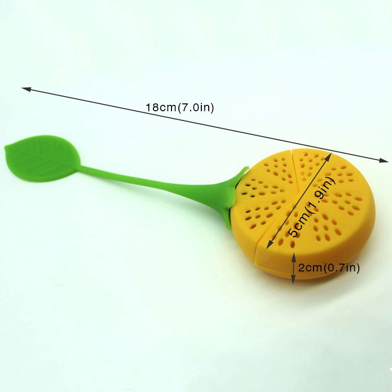 Dụng cụ lọc trà bằng silicon hình trái cây dễ thương