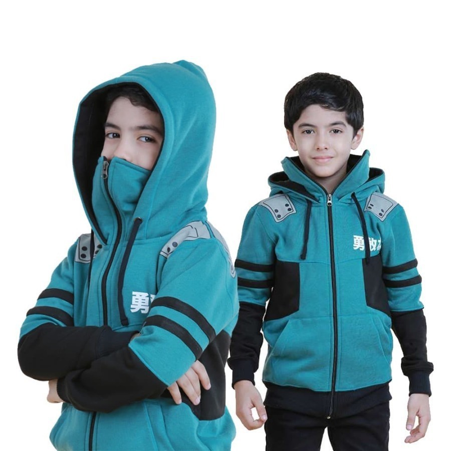 Áo Khoác Xanh Lá Ninja Cho Bé Trai Từ 6-7-8-9-10-11-12 Tuổi