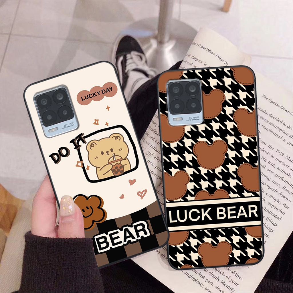 Ốp lưng Oppo REALME 8 happy day, gấu bear dễ thương - BỀN - ĐẸP -BAO GIÁ TOÀN THỊ TRƯỜNG