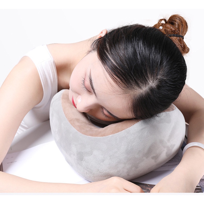 Gối Massage Cổ Chữ U Hàn Quốc, Máy Massage Vai Cổ Gáy Đa Năng Vải Lông Mềm Mại, Nhiều Chế Độ Massage. {SIÊU SALE}