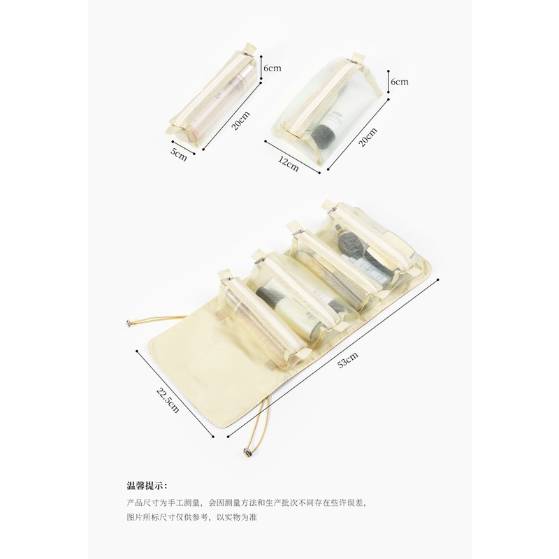 Túi đựng mỹ phẩm du lịch sức chứa lớn gọn nhẹ gấp được