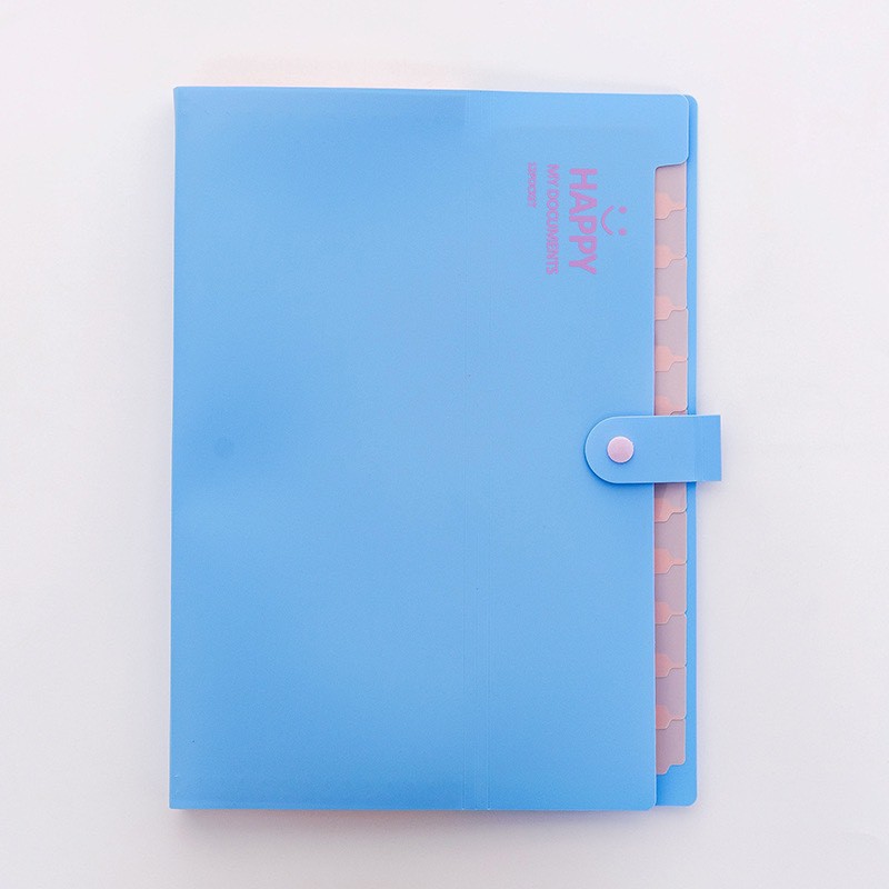 Túi đựng tài liệu, bài kiểm tra A4 nhiều ngăn TL585 - giao màu ngẫu nhiên