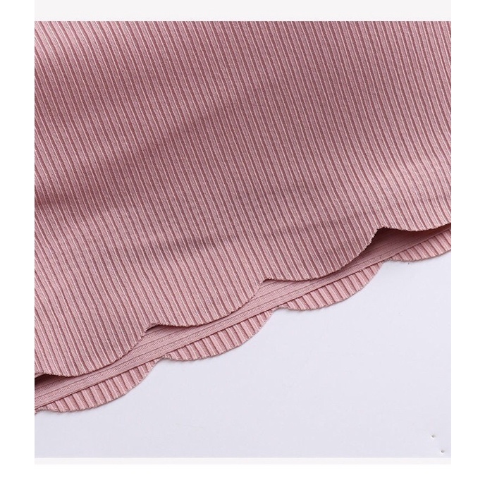 Áo Bra Đúc Su Tăm Viền Sóng 2 Dây Mềm Mát Có Mút Ngực 235