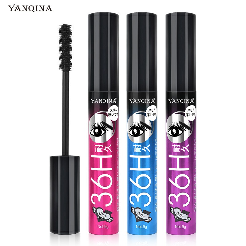 (Hàng Mới Về) Mascara Yanqina 36h Chống Thấm Tạo Hàng Mi Dài Dày Và Cong Tự Nhiên