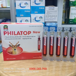 PHILATOP New hộp 20 ống nhựa - Tăng sức đề kháng, trẻ còi xương, người già mới ốm dậy
