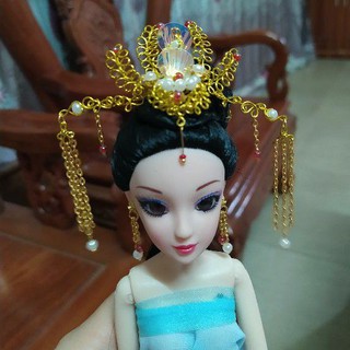 (trang sức búp bê) mũ đội cổ trang p1