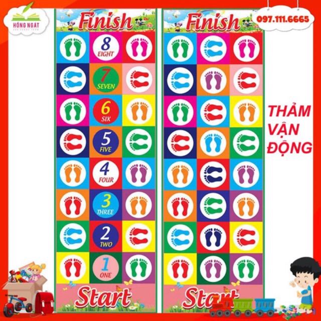 THẢM VẬN ĐỘNGGiáo Cụ Dạy Học JUMPING MAT đồ chơi vận động giải trí trẻ em GC38