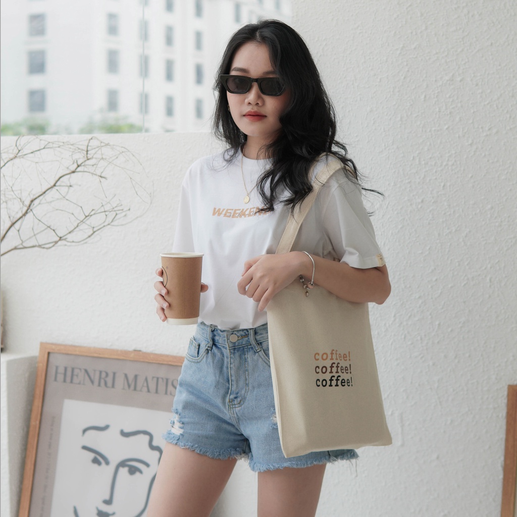 Áo phông cotton 100% By Maru Coffee | Đồ đôi