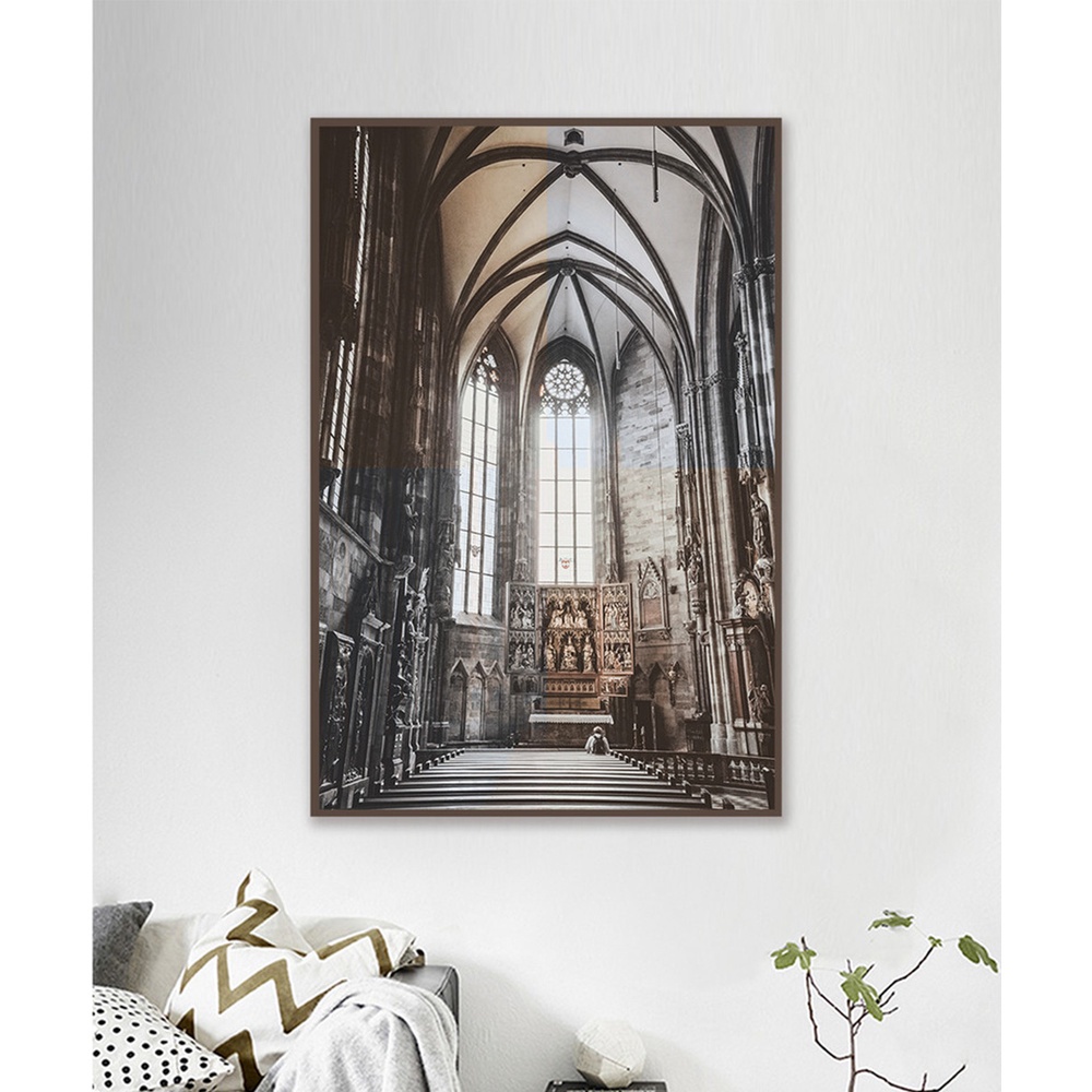 In hình ép gỗ Laminate TRANH SƯU TẦM - Mẫu 2 (1 HCN 40x60, 50x75, 60x90). In ảnh theo yêu cầu