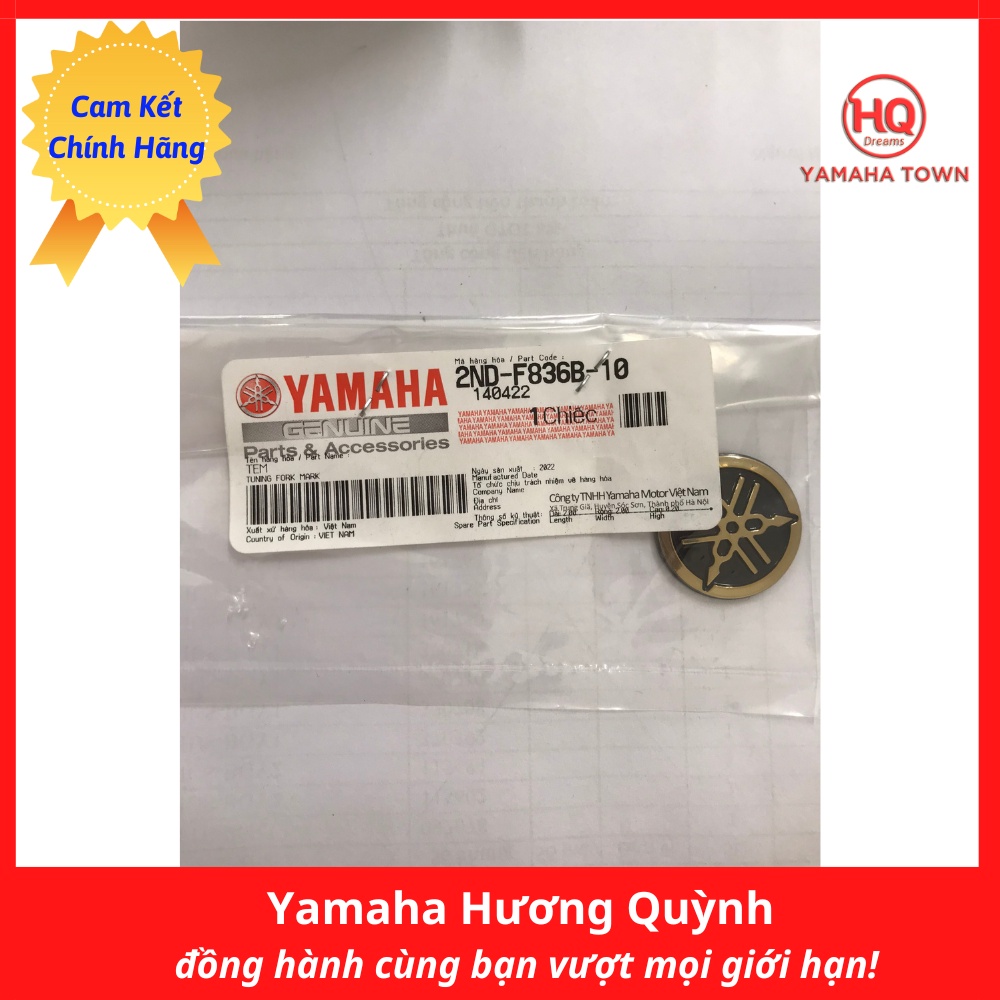 Tem dán logo Yamaha chính hãng bản limited - Yamaha Town Hương Quỳnh