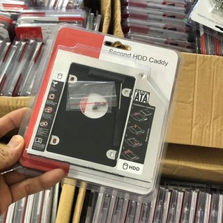 Caddy Bay HDD SSD SATA 3 dày mỏng full nhôm - Khay ổ cứng thay thế ổ đĩa DVD CD laptop