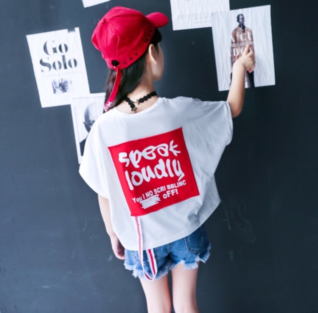 A43- Áo thun in chữ phong cách hiphop
