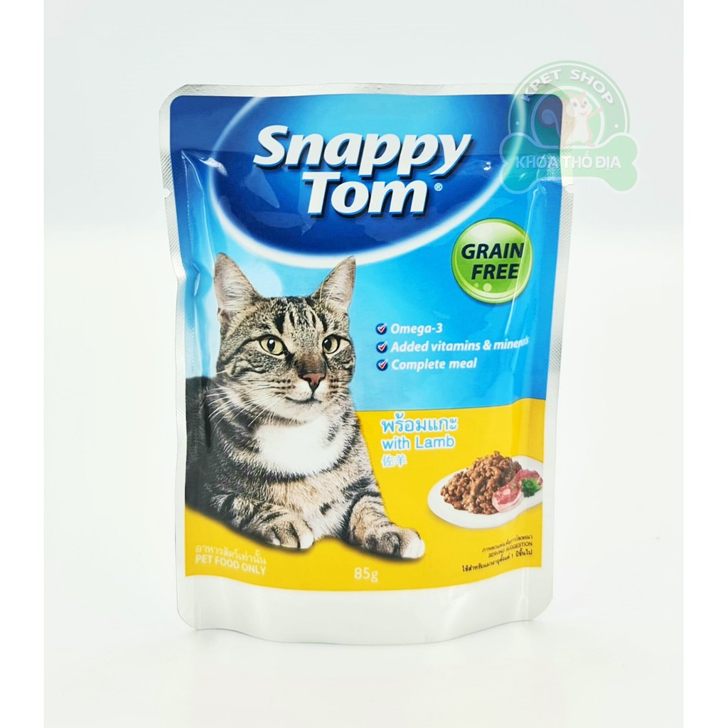 Pate Snappy Tom cho mèo - Gói 85g nhập khẩu Thailand