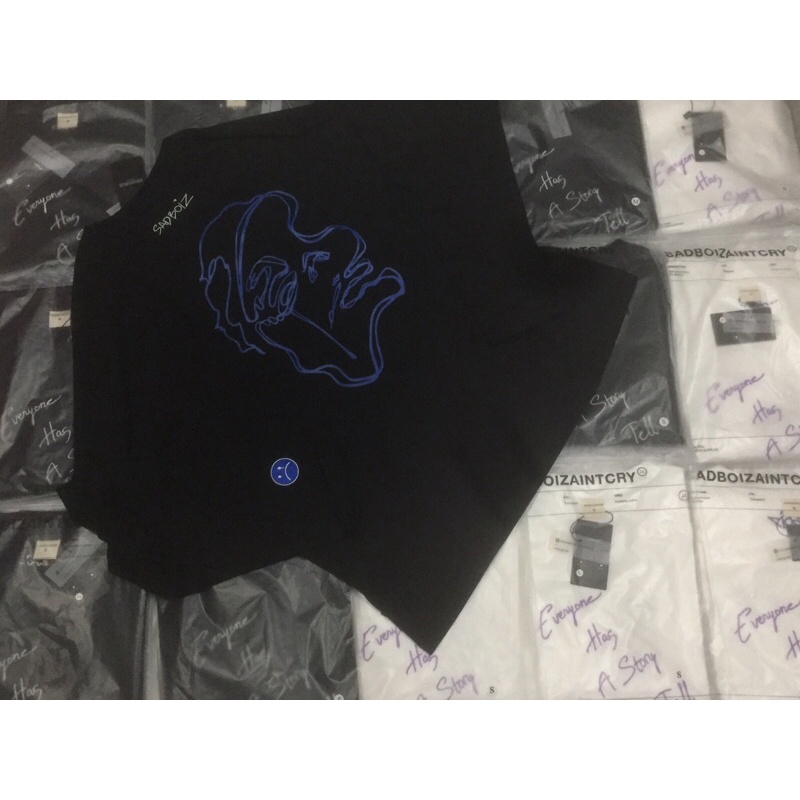 Áo sadboiz story long sleeve (màu đen)