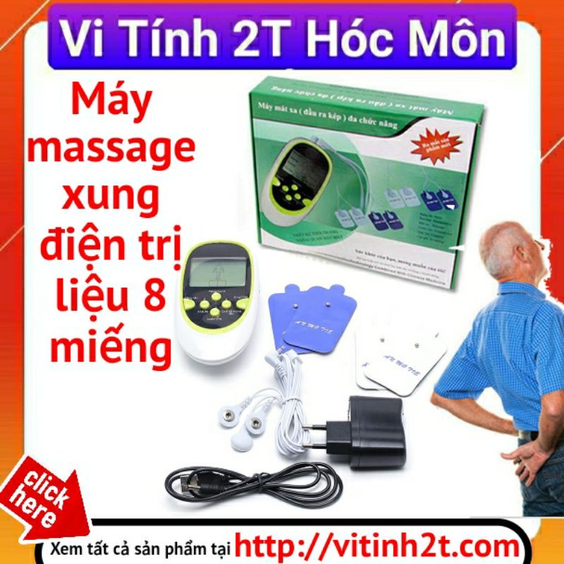 Máy massage xung điện trị liệu 8 miếng dán