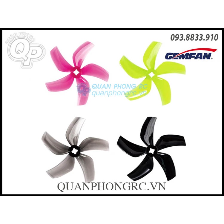 2 Cặp Cánh 5 Lá 3 inch GEMFAN D76 5 Blades Ducted Propellers