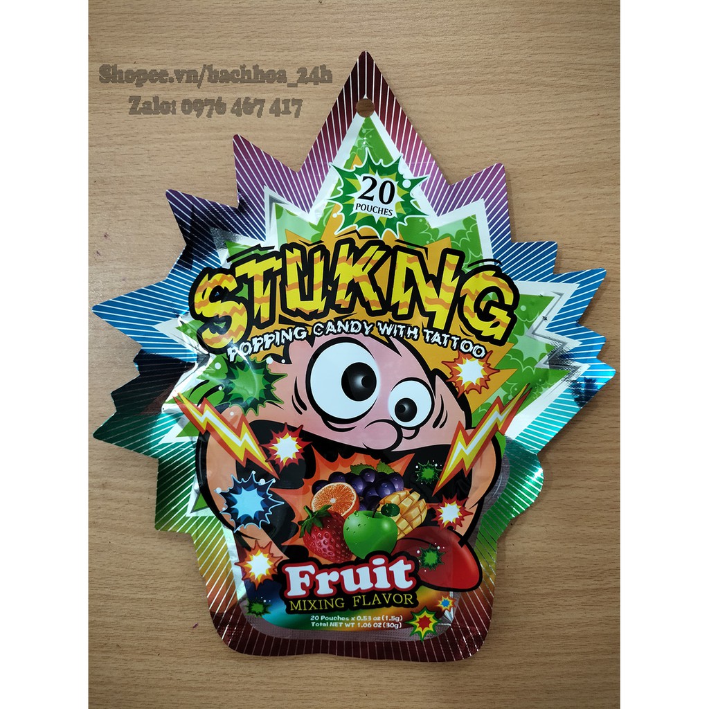 [ HOT ] Kẹo Striking Popping candy túi 20 gói nhỏ