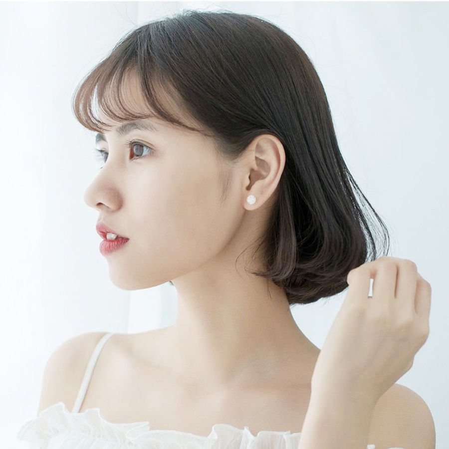 Khuyên Tai Bạc S92551, Bông Tai Nữ Hình Hoa Bồ Công Anh Thiết Kế Đơn Giản Xinh Xắn Đáng Yêu Phong Cách Hàn Quốc